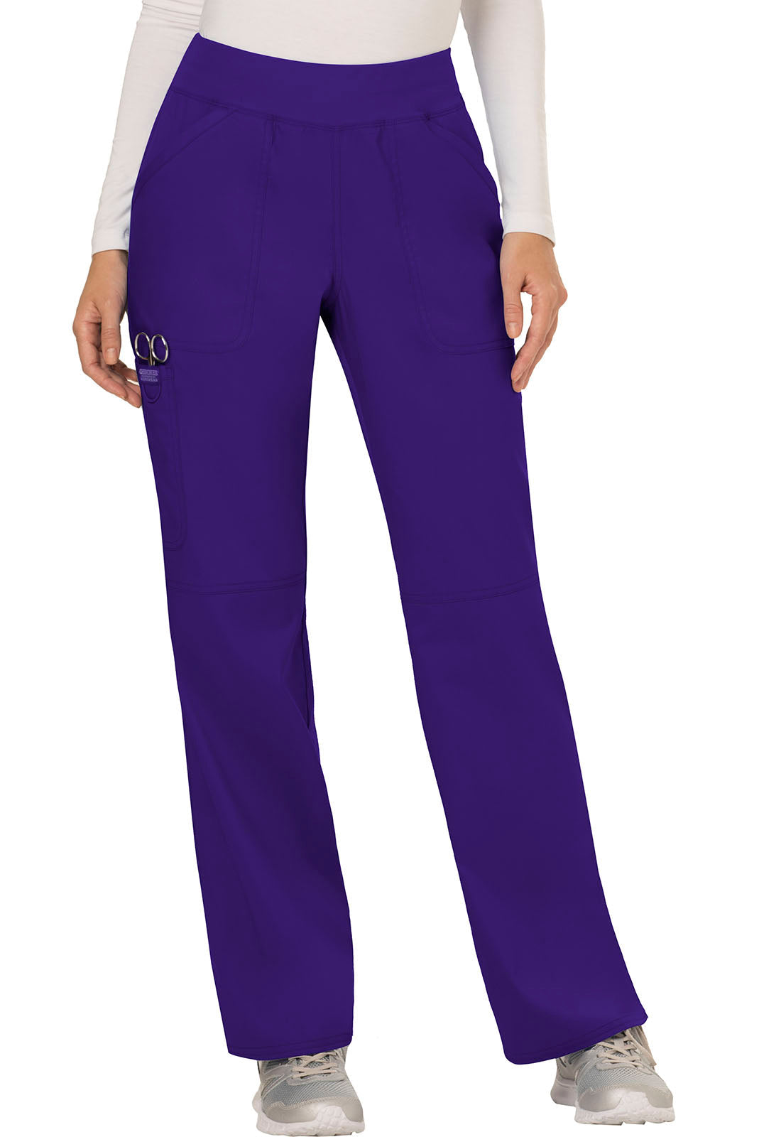 Women's Mid Rise Straight Leg Pull-on Pant - Grape